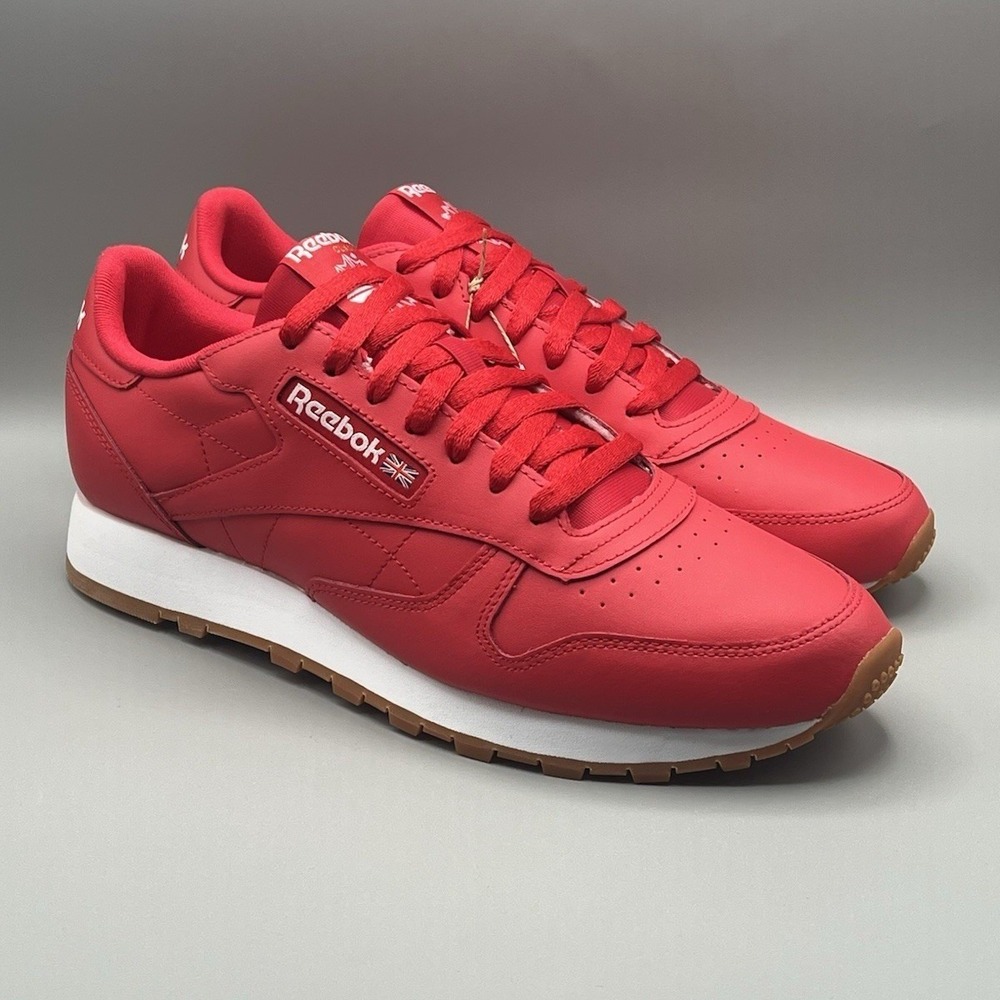 Reebok Classic Leather Vector Red‎ Retro Shoes - Men's Size 11 NEW